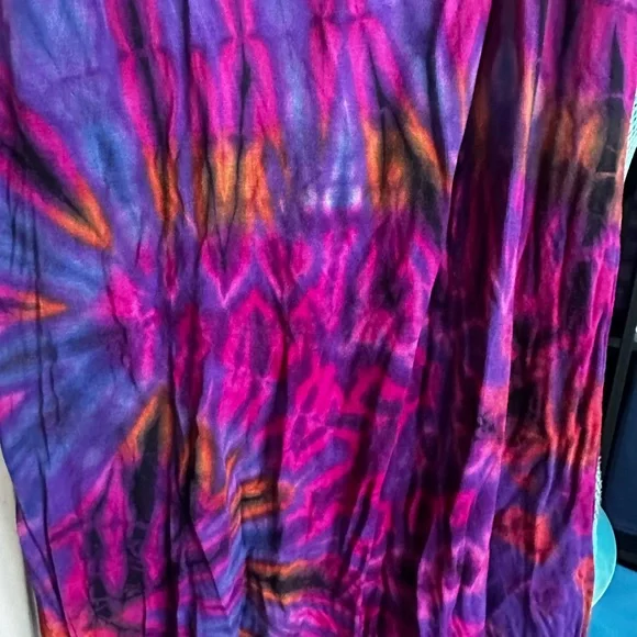 Kathmandu Purple and Black Tie-Dye Halter Dress - Picture 3 of 5